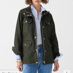 NEW J.Crew Women’s Downtown Field Jacket Dark Moss Green